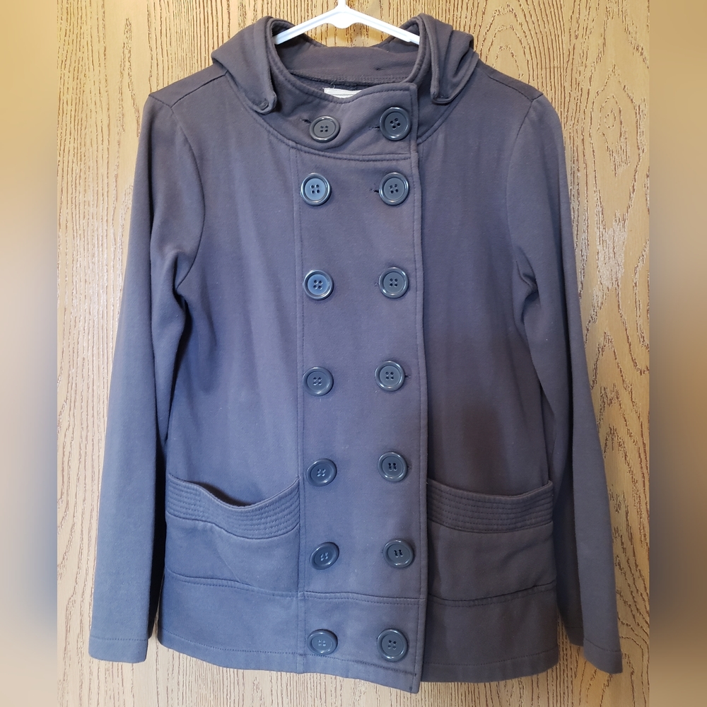 Pout Hooded Peacoat Size M